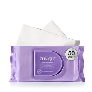 CLINIQUE салфетки для снятия макияжа мицеллярной водой Take The Day Off™ для лица и глаз