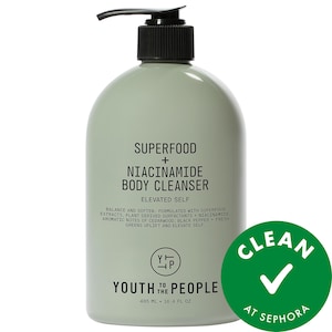 Очищающее средство для тела Superfood + Niacinamide с антиоксидантами и гиалуроновой кислотой