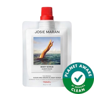 Скраб для тела JOSIE MARAN Always Nude (Unscented) Argan Oil + Sugar Balm Refillable Exfoliating