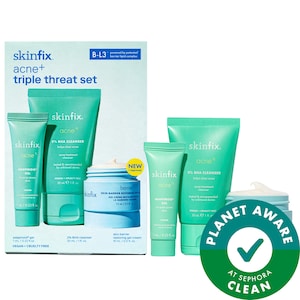 acne+ triple threat set with Salicylic Acid (BHA) + Niacinamide with B-L3™