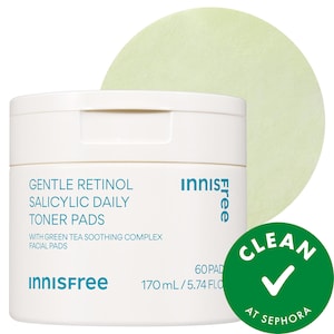 innisfree успокаивающие диски-тонер с ретинолом и салициловой кислотой для кожи, склонной к акне