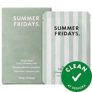 Ежедневные отшелушивающие диски Summer Fridays Gentle Reset с AHA для разглаживания и уменьшения пор