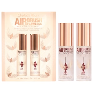 Mini Airbrush Flawless Hydrating & Waterproof Setting Spray Duo Gift Set