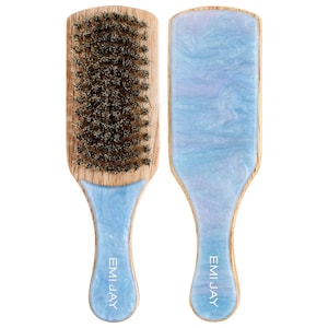 Mini Boar Bristle Hair Brush Blue Sugar