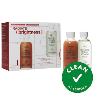 Radiate Brightness with Superfood + Superfruit Cleanser Duo Brightening Skincare Gift Set
