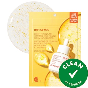 Маска-сыворотка innisfree Vitamin C Brightening для борьбы с темными пятнами
