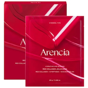 Желейная маска для лица Red Collagen Pore-Tightening (4 шт.) с красным коллагеном, ниацинамидом и пептидами
