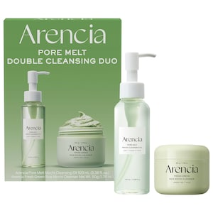 Pore Melt Non-Comedogenic Double Cleansing Duo Gift Set for Acne-Prone Skin(Pore Melt Mochi Cleansing Oil & Fresh Green Rice Mochi Cleanser)