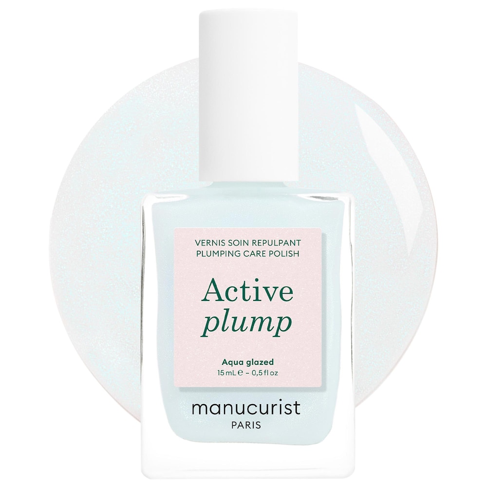 Manucurist лечебный лак для ногтей Active Plump Aqua Glazed с коллагеном