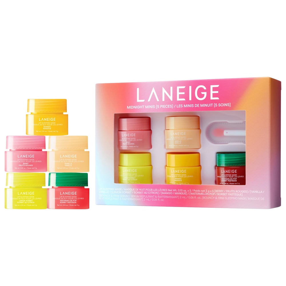 Набор для ухода за губами Midnight Minis Hydrating Lip Sleeping Mask 5 pc. Gift Set