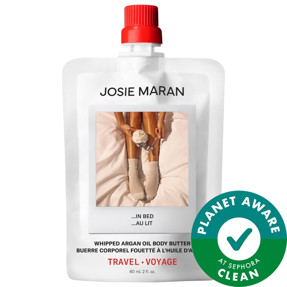 Mini...In Bed (Whipped Vanilla Milk + Cashmere Musk) увлажняющее масло для тела с аргановым маслом в многоразовой упаковке