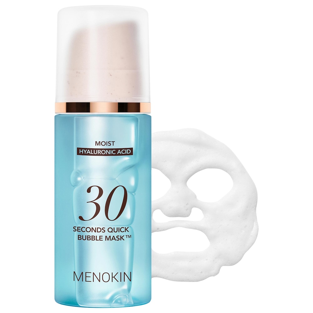 Быстрая пузырьковая маска MENOKIN 30 sec Quick Bubble Mask Moist с 8 видами гиалуроновой кислоты
