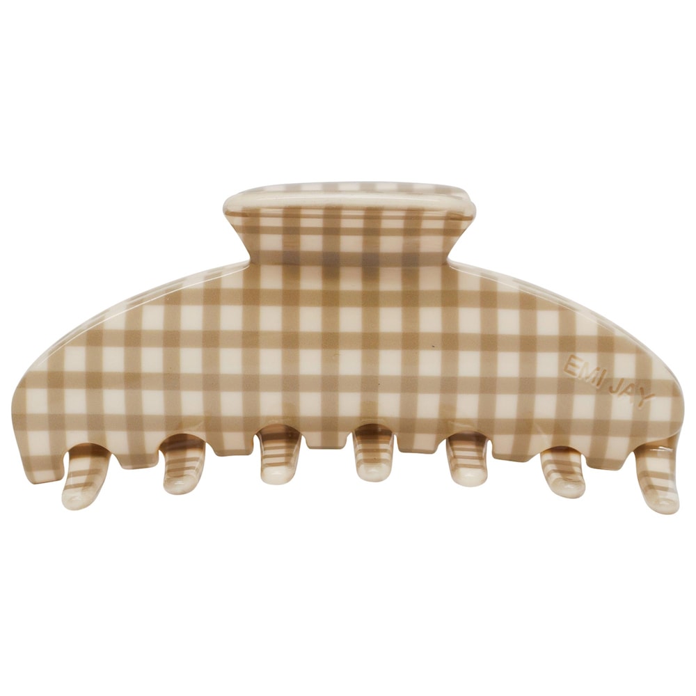 Big Effing Clip® Hair Claw in Gingerbread Gingham