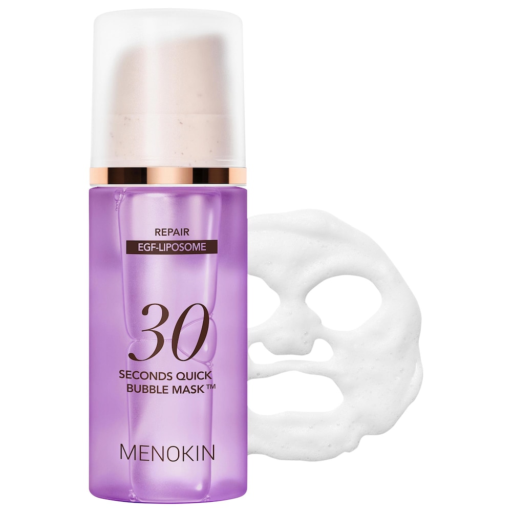 Маска для лица MENOKIN 30 sec Quick Bubble Mask с EGF-Liposome для восстановления кожного барьера