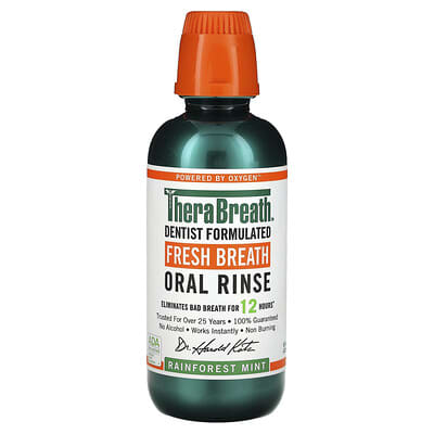 Ополаскиватель для рта Fresh Breath, Rainforest Mint, 16 fl oz (473 ml)