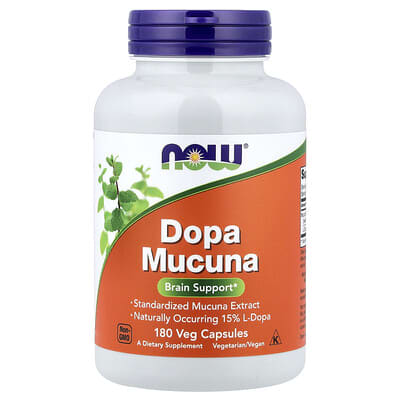 Dopa Mucuna, 180 растительных капсул