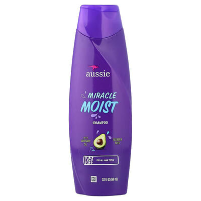 Aussie Miracle Moist, шампунь с маслом авокадо, 12.1 fl oz (360 ml)