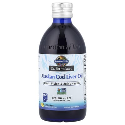 Dr. Formulated, Alaskan Cod Liver Oil, Lemon, 13.52 fl oz (400 ml)