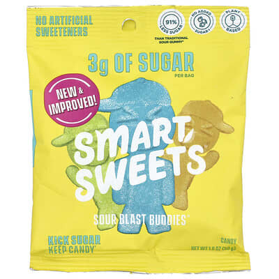 Sour Blast Buddies®, ягоды, голубая малина, лайм, лимон, апельсин, 1.8 oz (50 g)