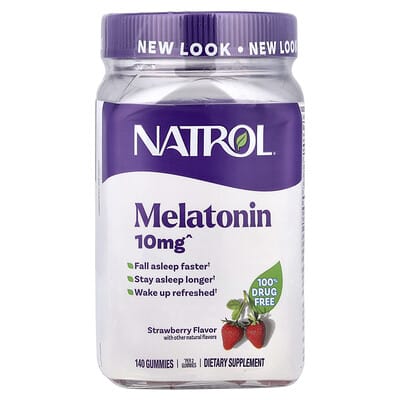 Melatonin Gummies, Strawberry, 140 Gummies (5 mg per Gummy)