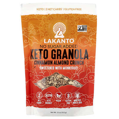Lakanto кето-гранола с корицей и миндалем, 11 oz (312 g)