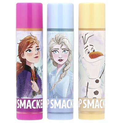 Disney Frozen II, Lip Balm, Trio Pack, 3 Pack, 0.14 oz (4 g) Each