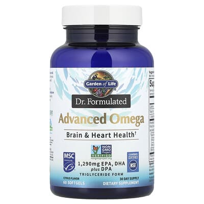 Dr. Formulated, Advanced Omega, Citrus, 60 Softgels (645 mg per Softgel)