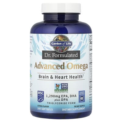 Dr. Formulated, Advanced Omega, Citrus, 180 Softgels