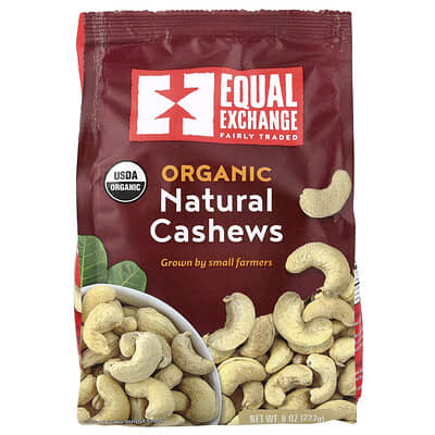 Organic Natural Cashews, 8 oz (227 g)