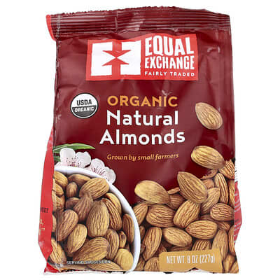 Organic Natural Almonds, 8 oz (227 g)