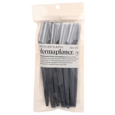 Recycled Plastic Dermaplaner, Black, 12 Count