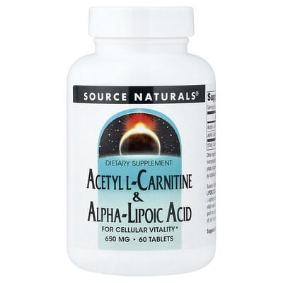 Acetyl L-Carnitine & Alpha-Lipoic Acid, 60 Tablets