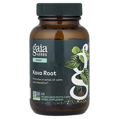 Капсулы с корнем кавы Kava Root, 60 Vegan Liquid Phyto-Caps® (576 mg per Cap)