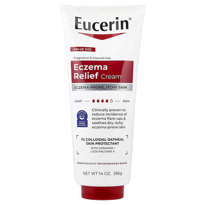 Eczema Relief Cream, Fragrance Free, 14 oz (396 g)