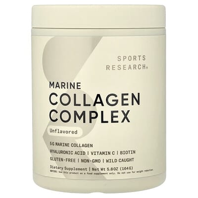 Коллаген Marine Collagen Complex, без вкуса, 5.8 oz (164 g)