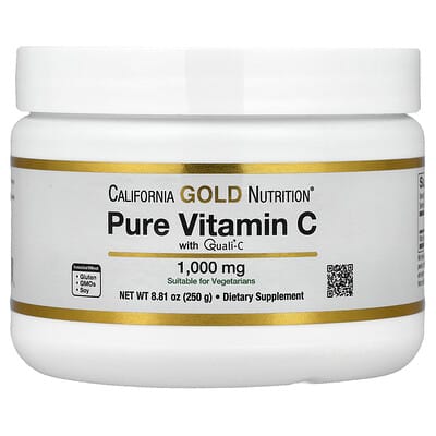 Pure Vitamin C, Quali®-C порошок, 8.81 oz (250 g)