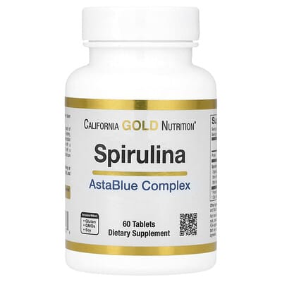 Spirulina, Organic AstaBlue Complex Blend, 60 Tablets