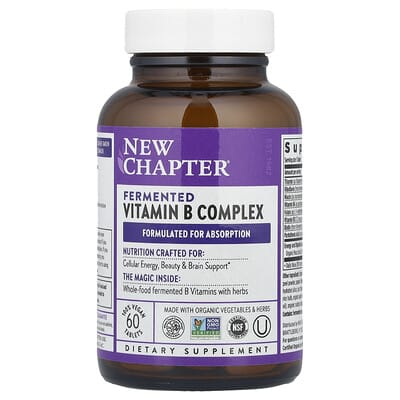 Fermented Vitamin B Complex, 60 Vegan Tablets