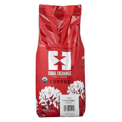 Органический кофе в зернах, French Roast, 2 lb (907 g)