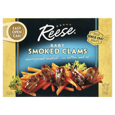 Reese копченые моллюски Baby, 3.7 oz (105 g)