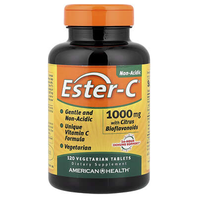 Ester-C® с цитрусовыми биофлавоноидами, 1,000 mg, 120 вегетарианских таблеток