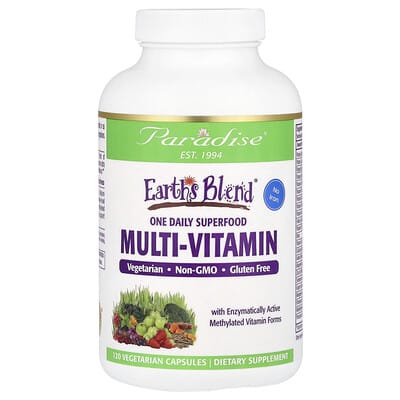 Earth's Blend®, One Daily Superfood Multi-Vitamin, No Iron, 120 Vegetarian Capsules