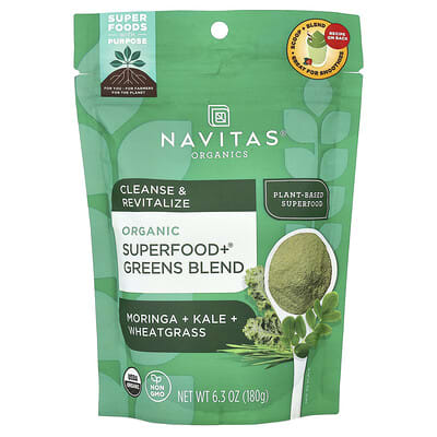 Organic Superfood+® Greens Blend, 6.3 oz (180 g)