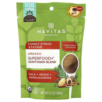 Organic Superfood+® Adaptogen Blend, 6.3 oz (180 g)