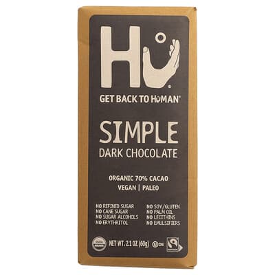 Темный шоколад Simple, 2.1 oz (60 g)