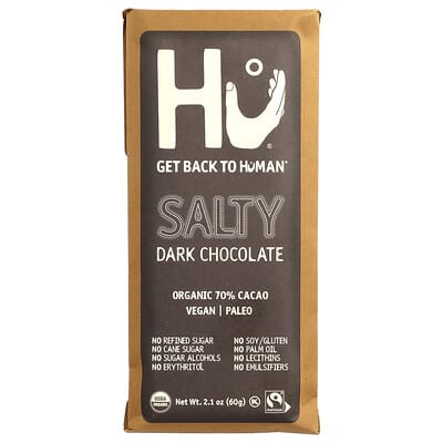 Шоколад Salty Dark Chocolate, 2.1 oz (60 g)