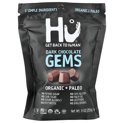 Gems, Dark Chocolate, 9 oz (255 g)