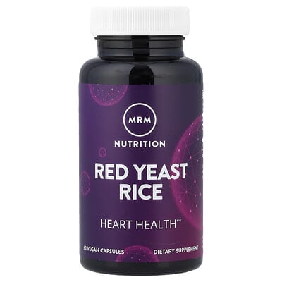 Red Yeast Rice, 60 Vegan Capsules (600 mg Per Capsule)
