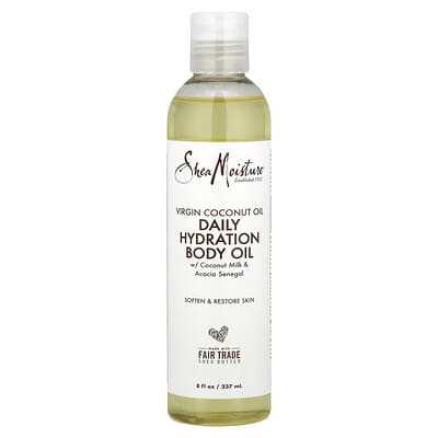 Кокосовое масло Virgin Coconut Oil, ежедневное увлажняющее масло для тела, 8 fl oz (237 ml)