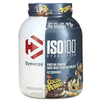 ISO100® Hydrolyzed, 100% Whey Protein Isolate, Cocoa Pebbles™, 3 lb (1.37 kg)